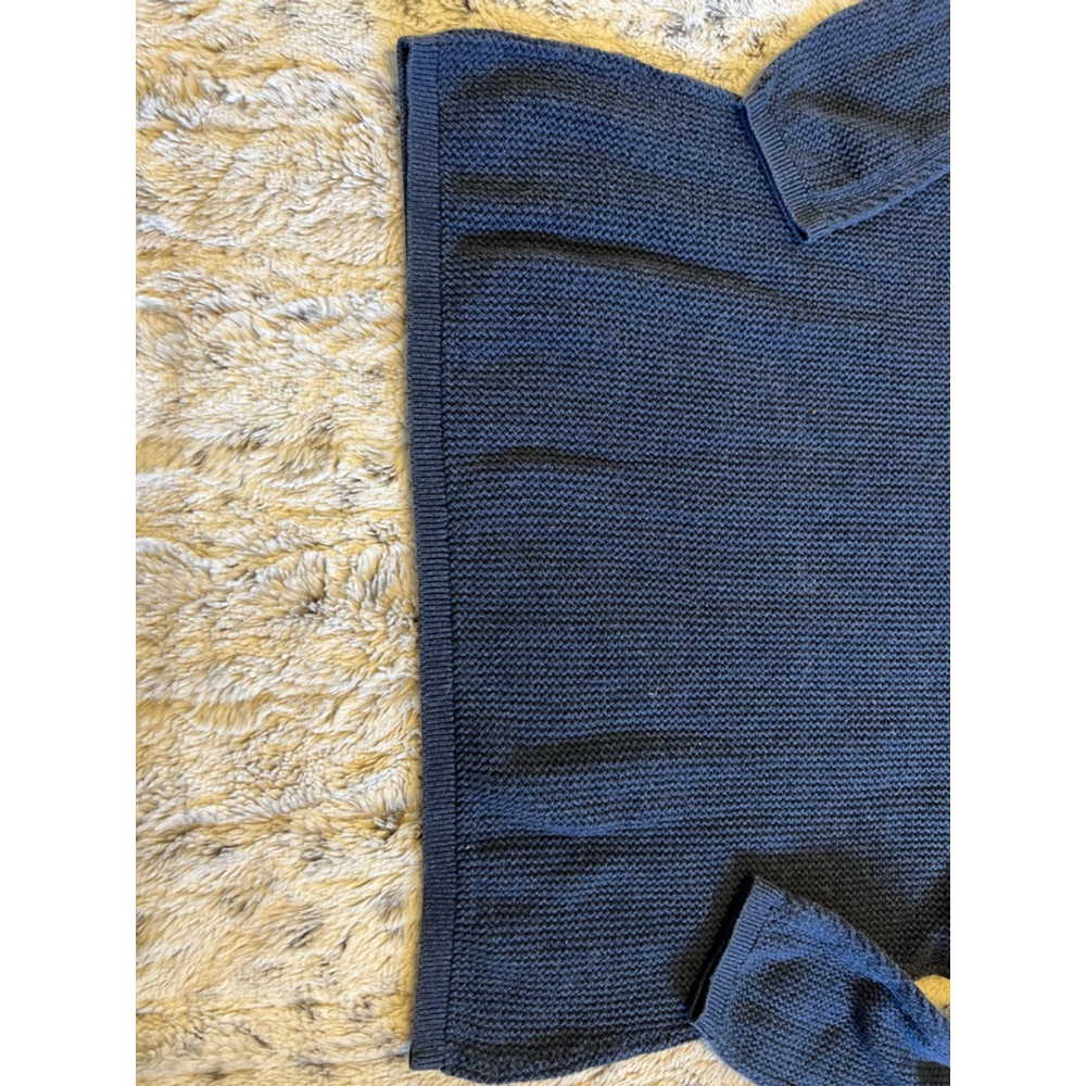 Vintage Pendleton Long Sleeve Cotton Knit Dark Blue Sweater Womens Size Large - Picture 14 of 16
